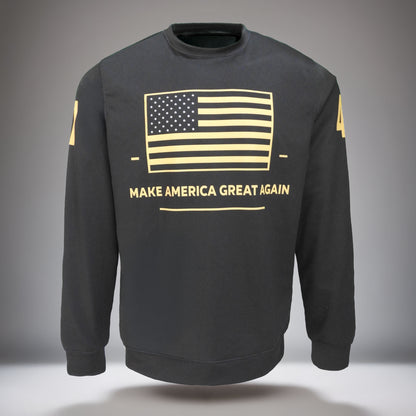 We The People Fleece Crewneck Sweater